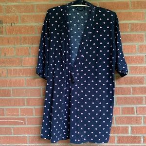 HEART print robe